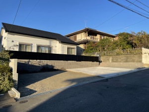 リフォーム外構工事　福岡県宗像市　コンクリート下地