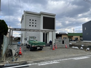 新築外構工事　福岡県古賀市　途中経過