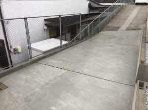 新築外構工事　福岡市博多区　車庫