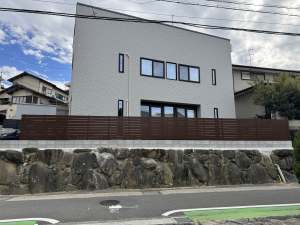 新築外構工事 福岡市城南区 目隠しフェンス