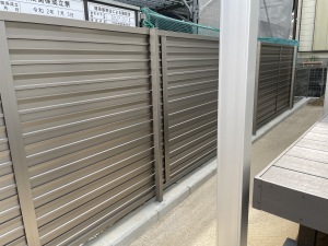 新築外構工事　福岡市南区　目隠しフェンス