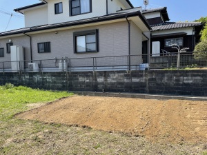 リフォーム外構工事　福岡県古賀市　掘削
