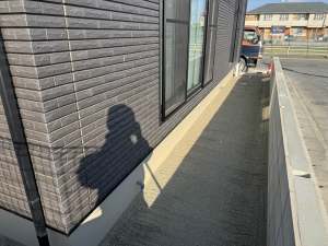 新築外構工事 福岡市早良区 防草シート砂利敷工事 石粉整地