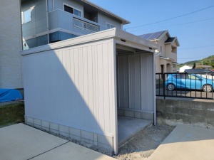 ���t�H�[���O�\�H���@���������Îs�@�o�C�N�K���[�W�ݒu