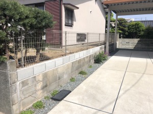 ���t�H�[���O�\�H���@�����s����@�u���b�N�ρ@�t�F���X��t